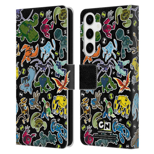 Ben 10: Ultimate Alien Graphics Alien Pattern Leather Book Wallet Case Cover For Samsung Galaxy S24+ 5G