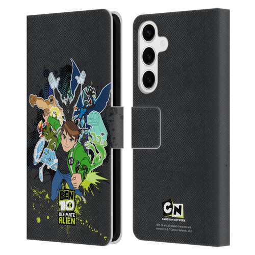 Ben 10: Ultimate Alien Graphics Character Art Leather Book Wallet Case Cover For Samsung Galaxy S24+ 5G