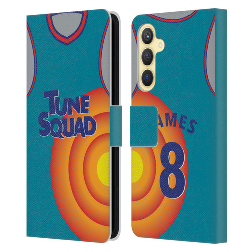Space Jam: A New Legacy Graphics Jersey Leather Book Wallet Case Cover For Samsung Galaxy S23 FE 5G
