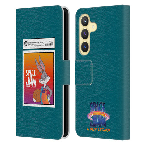 Space Jam: A New Legacy Graphics Bugs Bunny Card Leather Book Wallet Case Cover For Samsung Galaxy S24 5G