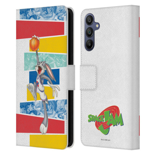 Space Jam (1996) Graphics Bugs Bunny Leather Book Wallet Case Cover For Samsung Galaxy A15