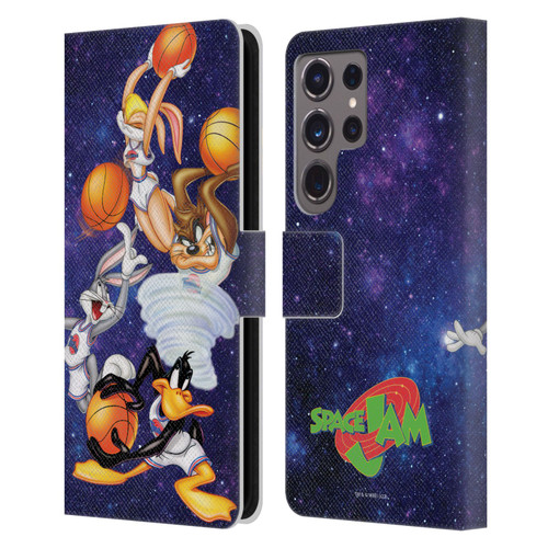 Space Jam (1996) Graphics Poster Leather Book Wallet Case Cover For Samsung Galaxy S24 Ultra 5G