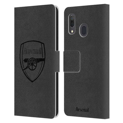 Arsenal FC Crest 2 Black Logo Leather Book Wallet Case Cover For Samsung Galaxy A33 5G (2022)