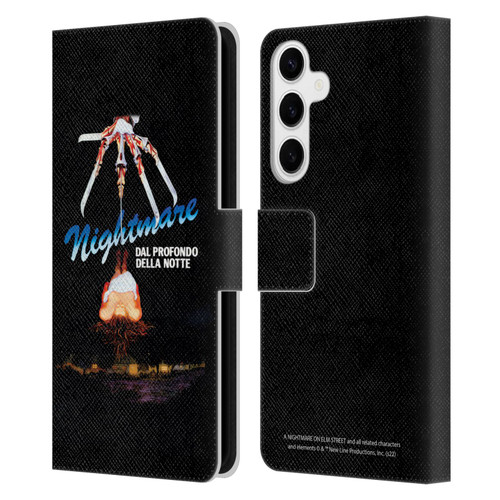 A Nightmare On Elm Street (1984) Graphics Nightmare Leather Book Wallet Case Cover For Samsung Galaxy S24+ 5G