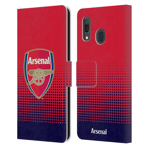 Arsenal FC Crest 2 Fade Leather Book Wallet Case Cover For Samsung Galaxy A33 5G (2022)