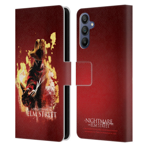 A Nightmare On Elm Street (2010) Graphics Freddy Nightmare Leather Book Wallet Case Cover For Samsung Galaxy A15