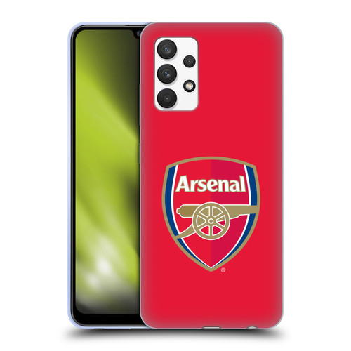 Arsenal FC Crest 2 Full Colour Red Soft Gel Case for Samsung Galaxy A32 (2021)