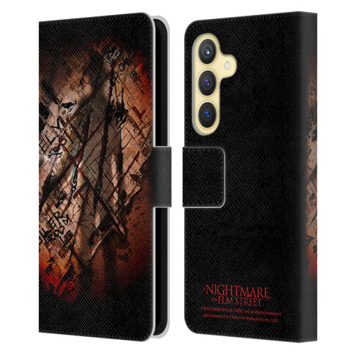 A Nightmare On Elm Street (2010) Graphics Freddy Boiler Room Leather Book Wallet Case Cover For Samsung Galaxy S24 5G