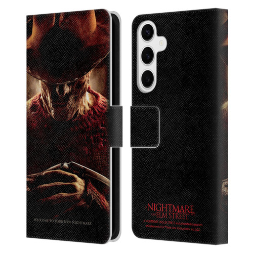 A Nightmare On Elm Street (2010) Graphics Freddy Key Art Leather Book Wallet Case Cover For Samsung Galaxy S24+ 5G
