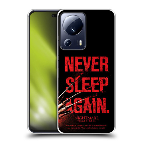 A Nightmare On Elm Street (2010) Graphics Never Sleep Again Soft Gel Case for Xiaomi 13 Lite 5G