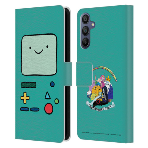 Adventure Time Graphics BMO Leather Book Wallet Case Cover For Samsung Galaxy A15