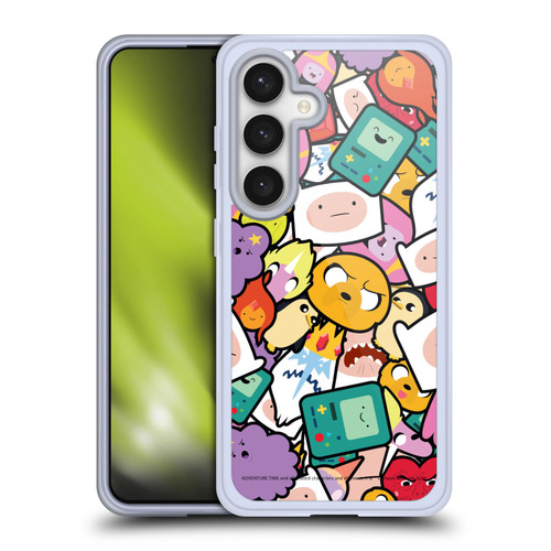 Adventure Time Graphics Pattern Soft Gel Case for Samsung Galaxy S24 5G & MagSafe