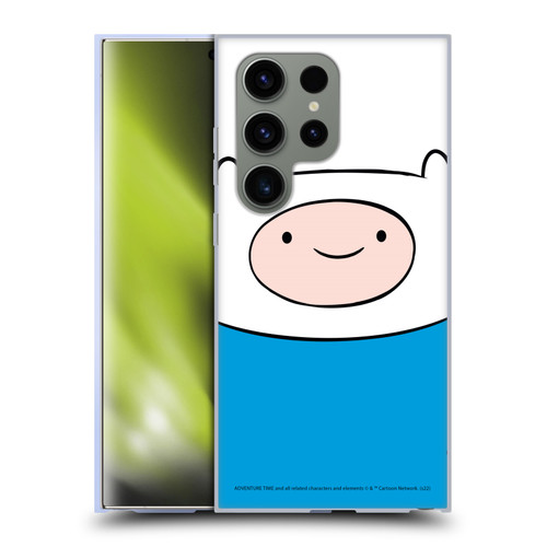 Adventure Time Graphics Finn The Human Soft Gel Case for Samsung Galaxy S24 Ultra 5G