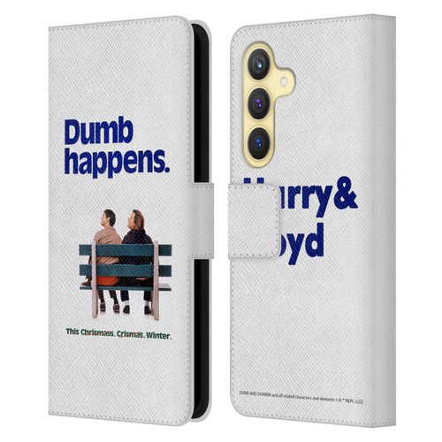 Dumb And Dumber Key Art Dumb Happens Leather Book Wallet Case Cover For Samsung Galaxy S24 5G