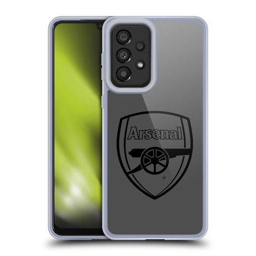 Arsenal FC Crest 2 Black Logo Soft Gel Case for Samsung Galaxy A33 5G (2022)