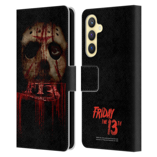 Friday the 13th 2009 Graphics Jason Voorhees Leather Book Wallet Case Cover For Samsung Galaxy S23 FE 5G