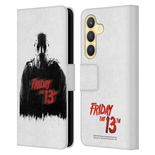 Friday the 13th 2009 Graphics Jason Voorhees Key Art Leather Book Wallet Case Cover For Samsung Galaxy S24 5G