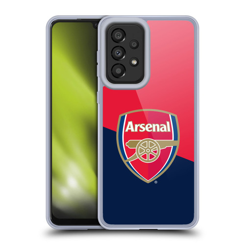 Arsenal FC Crest 2 Red & Blue Logo Soft Gel Case for Samsung Galaxy A33 5G (2022)