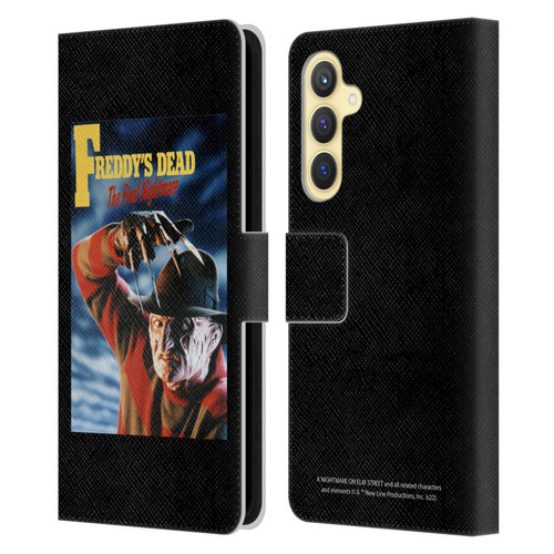 A Nightmare On Elm Street: Freddy's Dead Graphics Poster Leather Book Wallet Case Cover For Samsung Galaxy S23 FE 5G
