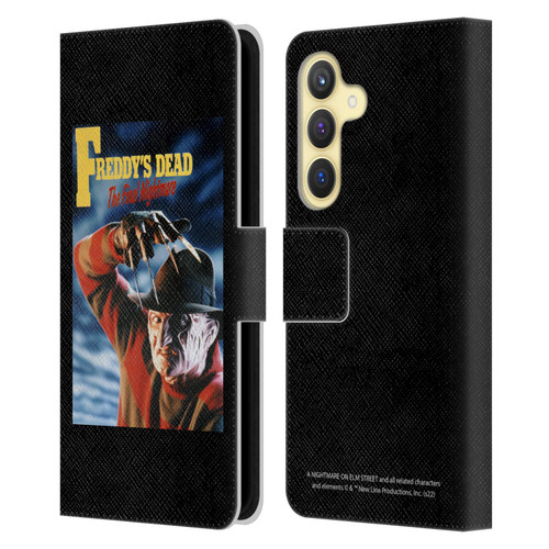 A Nightmare On Elm Street: Freddy's Dead Graphics Poster Leather Book Wallet Case Cover For Samsung Galaxy S24 5G