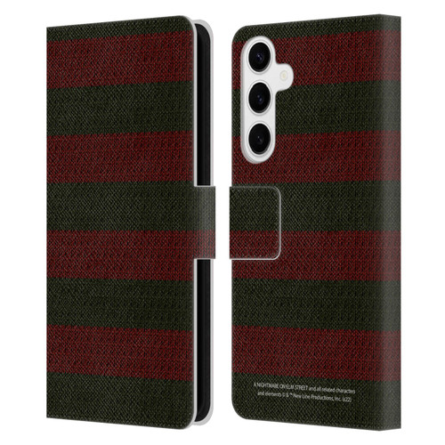 A Nightmare On Elm Street: Freddy's Dead Graphics Sweater Pattern Leather Book Wallet Case Cover For Samsung Galaxy S24+ 5G