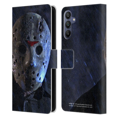 Friday the 13th: A New Beginning Graphics Jason Leather Book Wallet Case Cover For Samsung Galaxy A15