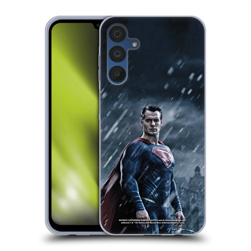 Batman V Superman: Dawn of Justice Graphics Superman Soft Gel Case for Samsung Galaxy A15