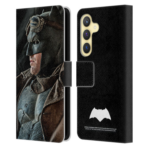 Batman V Superman: Dawn of Justice Graphics Batman Leather Book Wallet Case Cover For Samsung Galaxy S24 5G