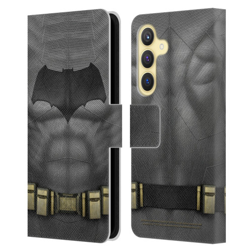 Batman V Superman: Dawn of Justice Graphics Batman Costume Leather Book Wallet Case Cover For Samsung Galaxy S24 5G