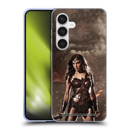 Batman V Superman: Dawn of Justice Graphics Wonder Woman Soft Gel Case for Samsung Galaxy S24 5G