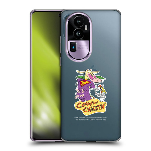 Cow and Chicken Graphics Super Cow Soft Gel Case for OPPO Reno10 Pro+