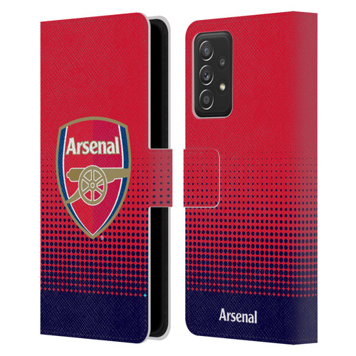 Arsenal FC Crest 2 Fade Leather Book Wallet Case Cover For Samsung Galaxy A53 5G (2022)