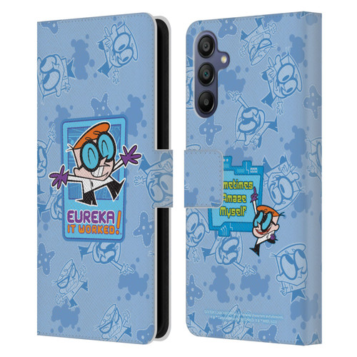 Dexter's Laboratory Graphics It Worked Leather Book Wallet Case Cover For Samsung Galaxy A15