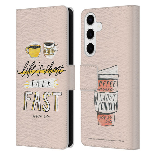 Gilmore Girls Graphics Life's Short Talk Fast Leather Book Wallet Case Cover For Samsung Galaxy S24+ 5G