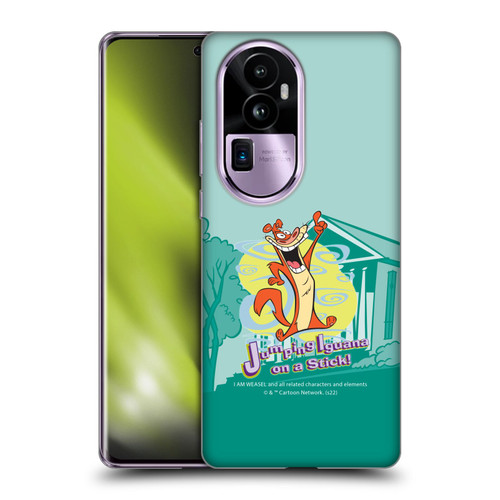 I Am Weasel. Graphics Jumping Iguana On A Stick Soft Gel Case for OPPO Reno10 Pro+