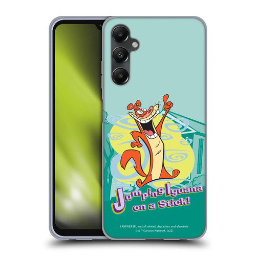 I Am Weasel. Graphics Jumping Iguana On A Stick Soft Gel Case for Samsung Galaxy A05s