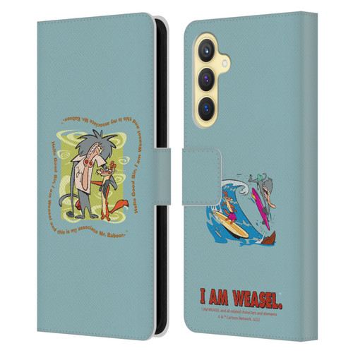 I Am Weasel. Graphics Hello Good Sir Leather Book Wallet Case Cover For Samsung Galaxy S23 FE 5G
