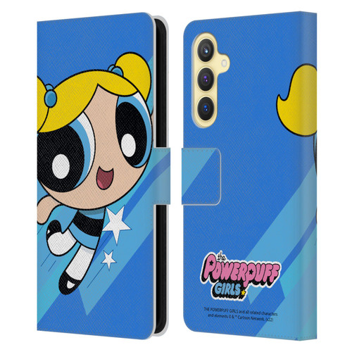The Powerpuff Girls Graphics Bubbles Leather Book Wallet Case Cover For Samsung Galaxy S23 FE 5G