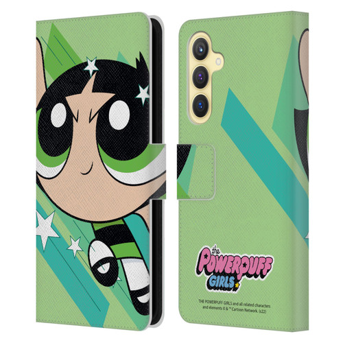 The Powerpuff Girls Graphics Buttercup Leather Book Wallet Case Cover For Samsung Galaxy S23 FE 5G