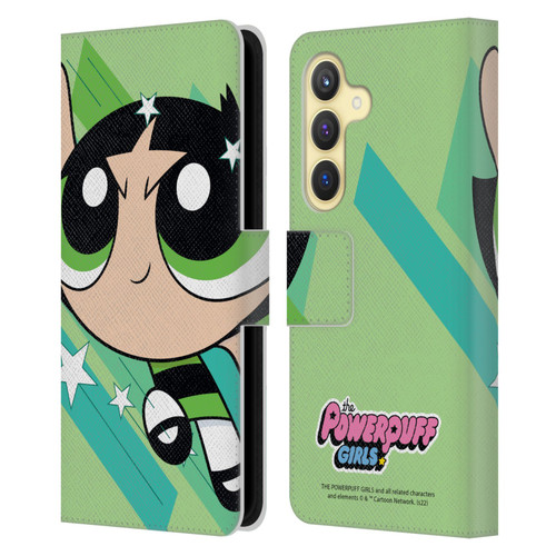 The Powerpuff Girls Graphics Buttercup Leather Book Wallet Case Cover For Samsung Galaxy S24 5G
