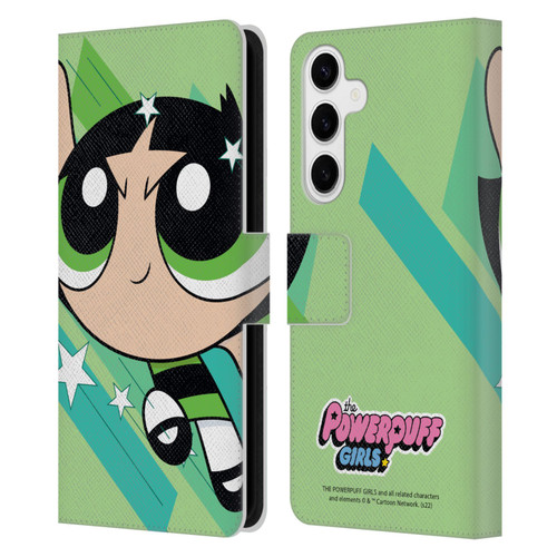 The Powerpuff Girls Graphics Buttercup Leather Book Wallet Case Cover For Samsung Galaxy S24+ 5G