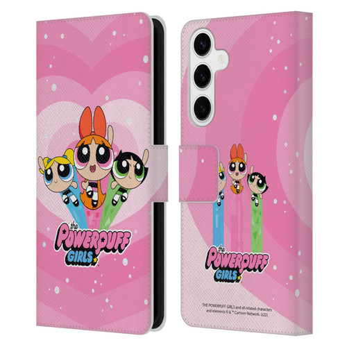 The Powerpuff Girls Graphics Group Leather Book Wallet Case Cover For Samsung Galaxy S24+ 5G