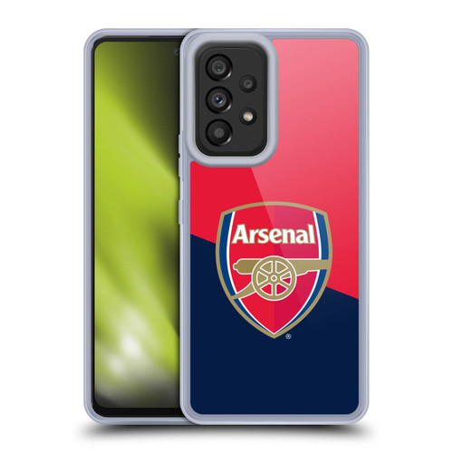 Arsenal FC Crest 2 Red & Blue Logo Soft Gel Case for Samsung Galaxy A53 5G (2022)