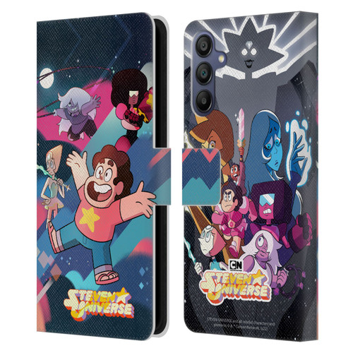 Steven Universe Graphics Characters Leather Book Wallet Case Cover For Samsung Galaxy A15