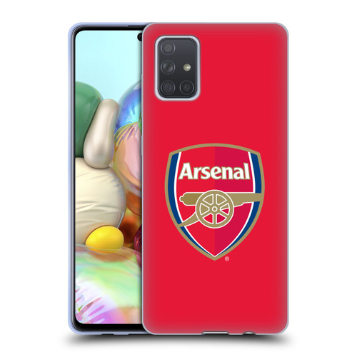 Arsenal FC Crest 2 Full Colour Red Soft Gel Case for Samsung Galaxy A71 (2019)