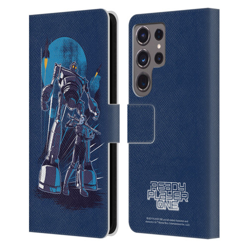 Ready Player One Graphics Iron Giant Leather Book Wallet Case Cover For Samsung Galaxy S24 Ultra 5G