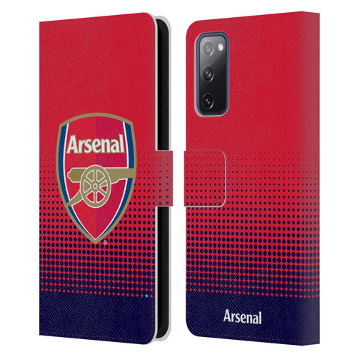 Arsenal FC Crest 2 Fade Leather Book Wallet Case Cover For Samsung Galaxy S20 FE / 5G
