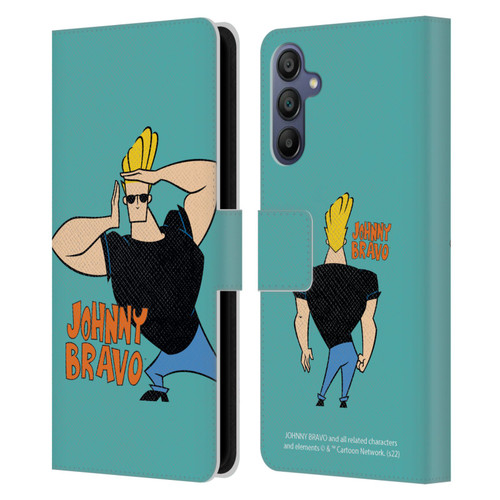Johnny Bravo Graphics Character Leather Book Wallet Case Cover For Samsung Galaxy A15