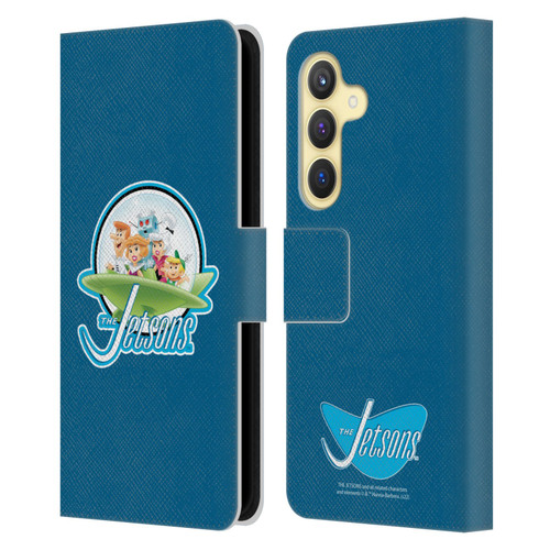 The Jetsons Graphics Logo Leather Book Wallet Case Cover For Samsung Galaxy S24 5G