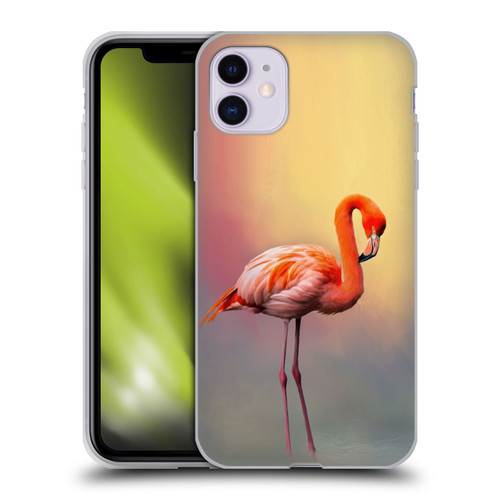 Simone Gatterwe Assorted Designs American Flamingo Soft Gel Case for Apple iPhone 11
